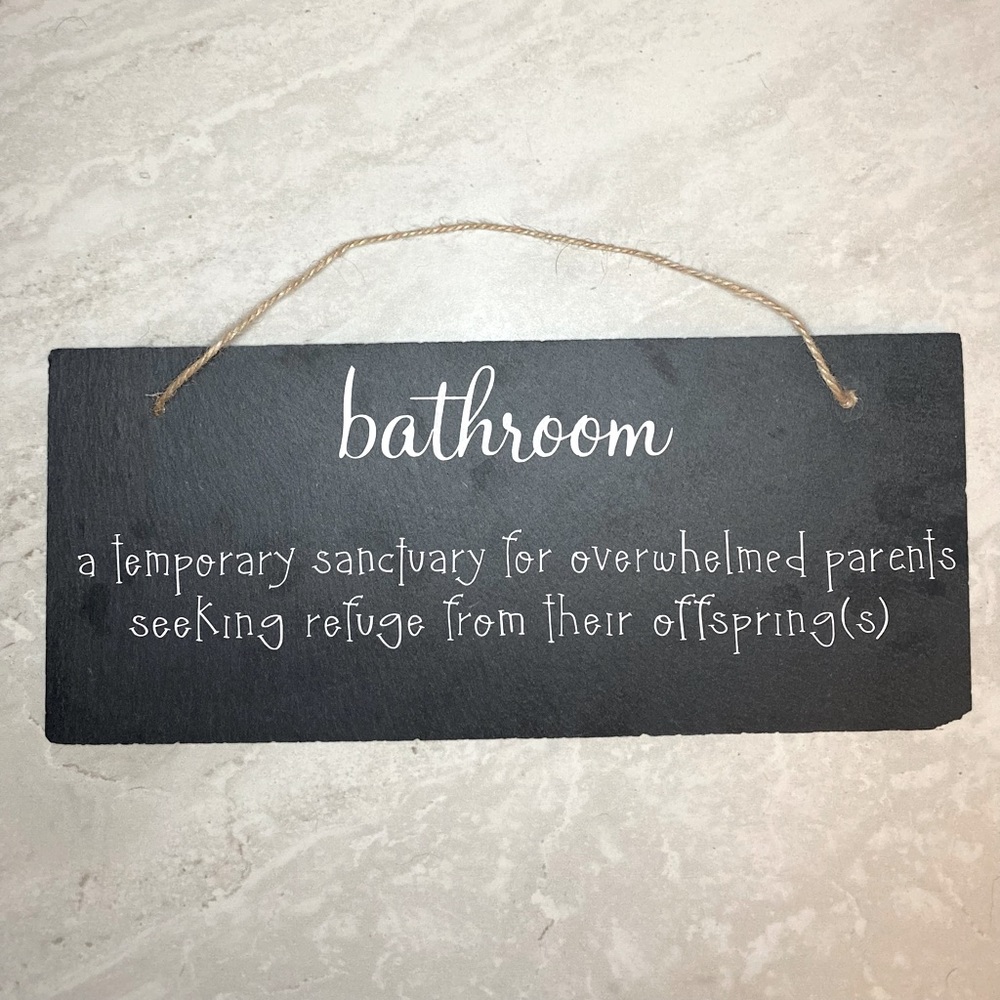Slate hanging wall decor